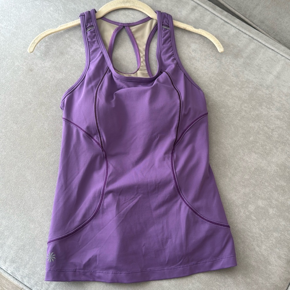 Athleta purple workout tank top